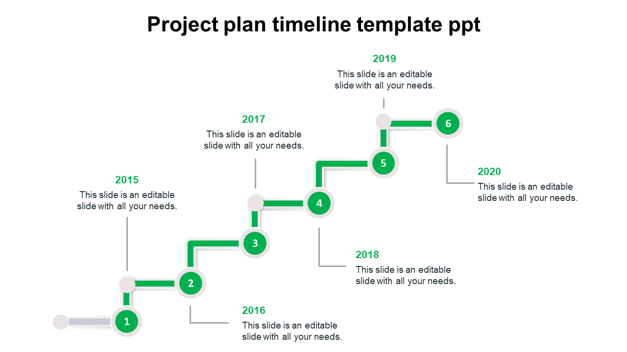Affordable Project Plan Timeline Template PPT Design